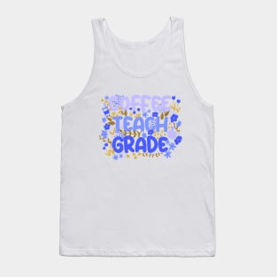 Coffee Teach Grade in Blues Tank Top